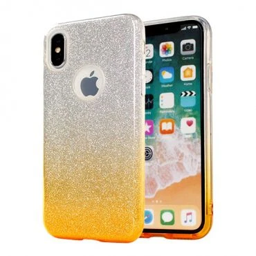 Dėklas GreenGo Apple Iphone XR Back Case Bling Gold