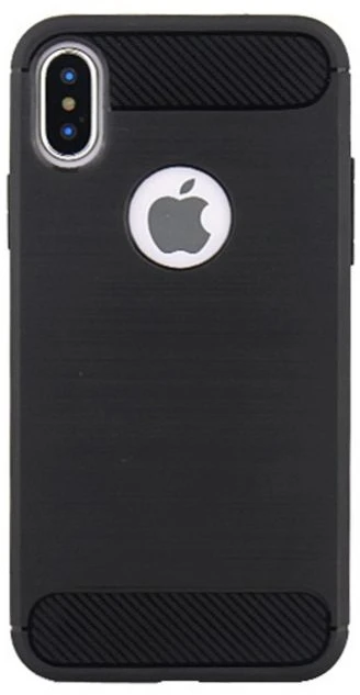 Greengo TelForceone Paprastas juodas "iPhone X / XS" dėklas