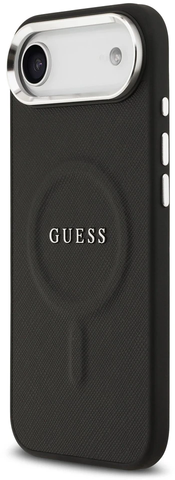 Guess PU Saffiano MagSafe dėklas skirtas Apple iPhone Air juodos spalvos