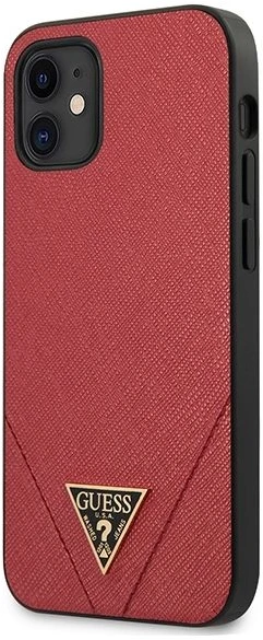 Guess Saffiano V - dėklas skirtas Apple iPhone 12 Mini red