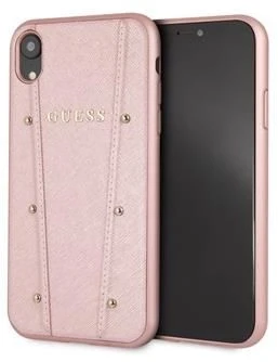 Guess GUESS kietas dėklas PU KAIA GUHCI61KAILRG IPHONE XR ROSE GOLD standartinis