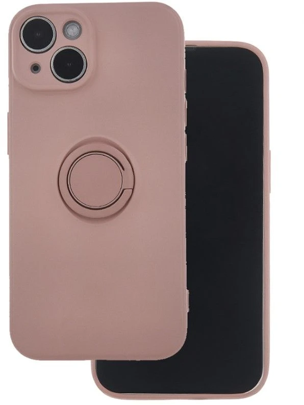 TFO Dėklas Finger Grip su pirštų laikikliu, skirtas iPhone 16 Pro 6,3 rožinės spalvos