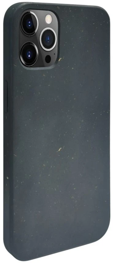 „iLike“ galinis dangtelis Apple iPhone 12 Pro Max silikoninis plastikinis dėklas, ekologiškas, juodas, spausdintas raštas (ILIAP127EBWBL)