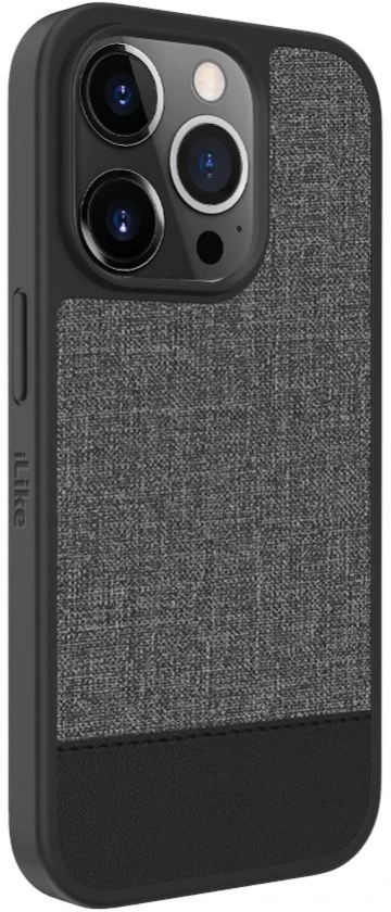 „iLike“ galinis dėklas Apple iPhone 14 Pro Max plastikinis odinis galinis dangtelis, rutulinis, ILIAP147LWG