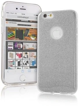 iLike Glitter 3in1 dėklas iPhone X / XS sidabrinis