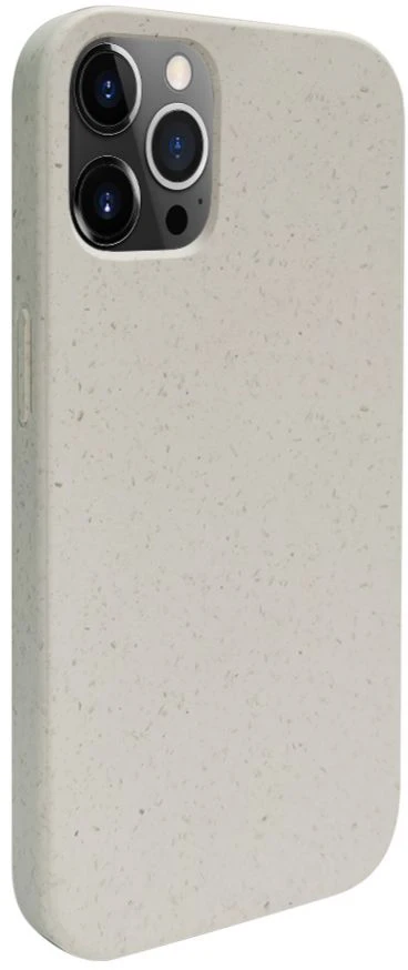 iLike galinis dėklas Apple iPhone 12 Pro Max silikoninis plastikinis dėklas Eco* Print Design Baltas ILIAP127EBWW