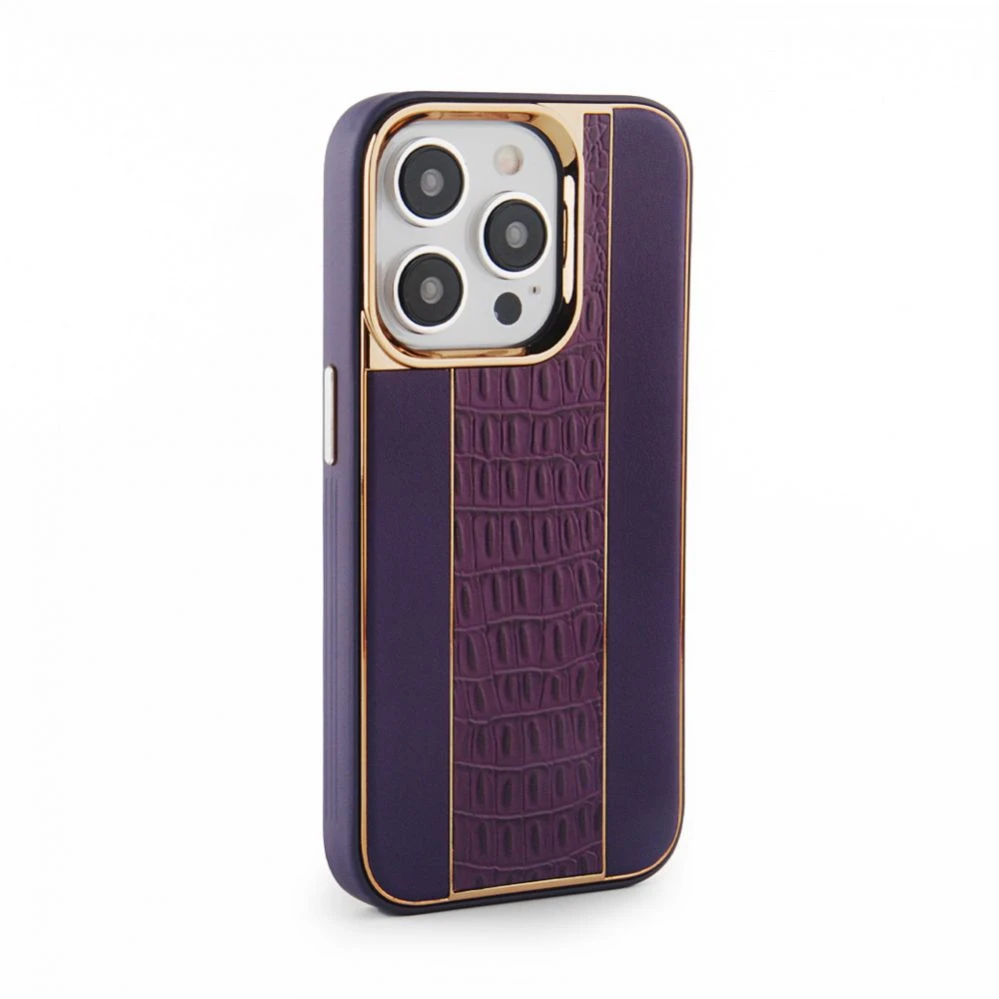 iLike Galinis dangtelis Apple iPhone 15 Pro Odinis dėklas Customized Plum (ILIAPP15PLCCP)