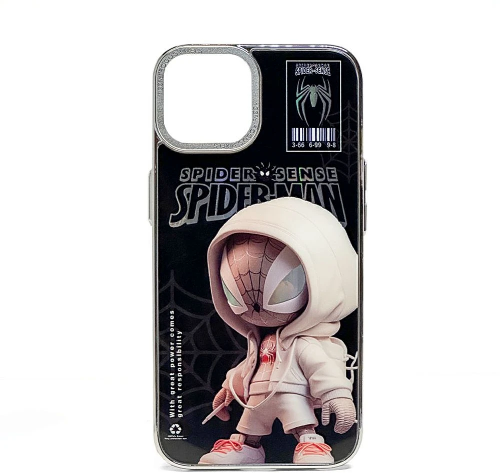 iLike Back Cover Apple iPhone 14 PC Silikoninis dėklas Spider Boy