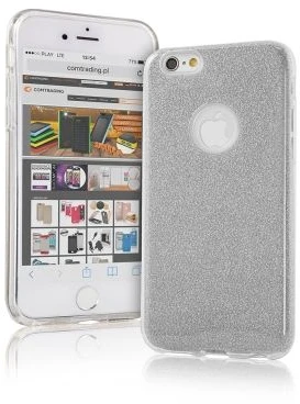 iLike Glitter 3in1 dėklas iPhone X / XS sidabrinis