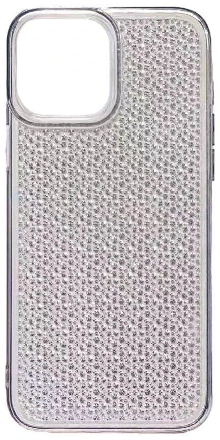 „iLike“ galinis dangtelis Apple iPhone 13 silikoninis dėklas blizgus permatomas juodas ILIAPP13SSTB