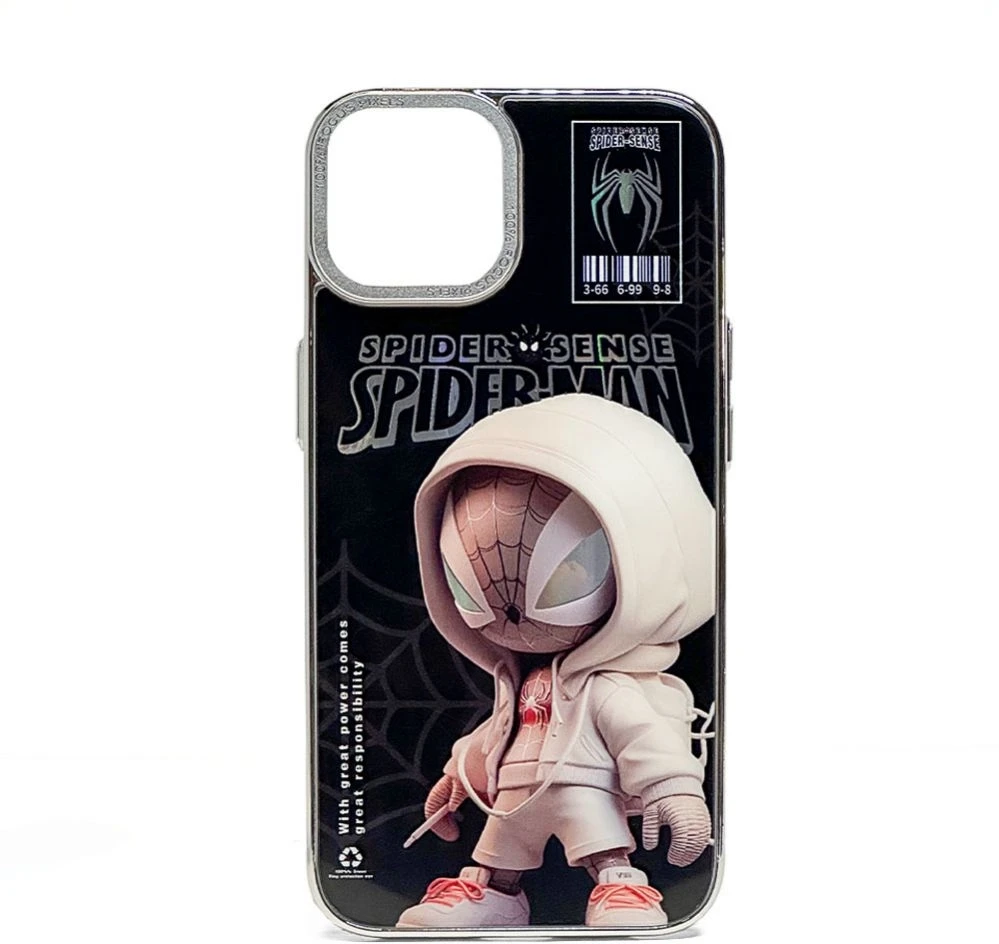 iLike Back Cover Apple iPhone 14 PC Silikoninis dėklas Spider Boy