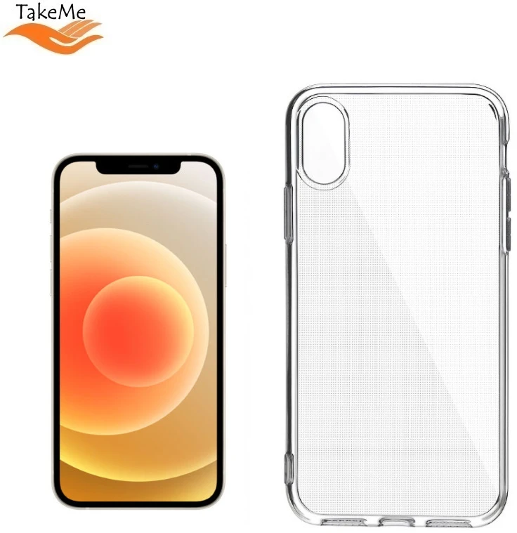 Pferd TakeMe Clear serijos skaidrus 2 mm plono galinio dangtelio dėklas, skirtas Apple iPhone 12 Pro Max