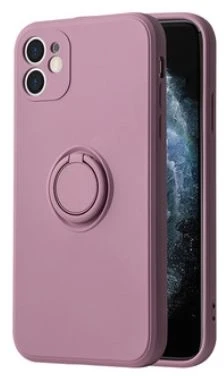 Dėklas iLike Apple IPHONE 14 PRO SILICONE RING Violetinė