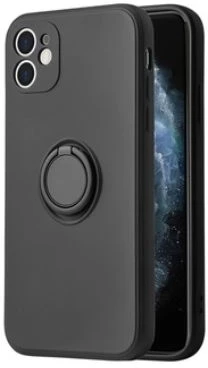 Dėklas iLike Vennus silikoninis Ring skirtas Apple iPhone 13 Pro juodos spalvos