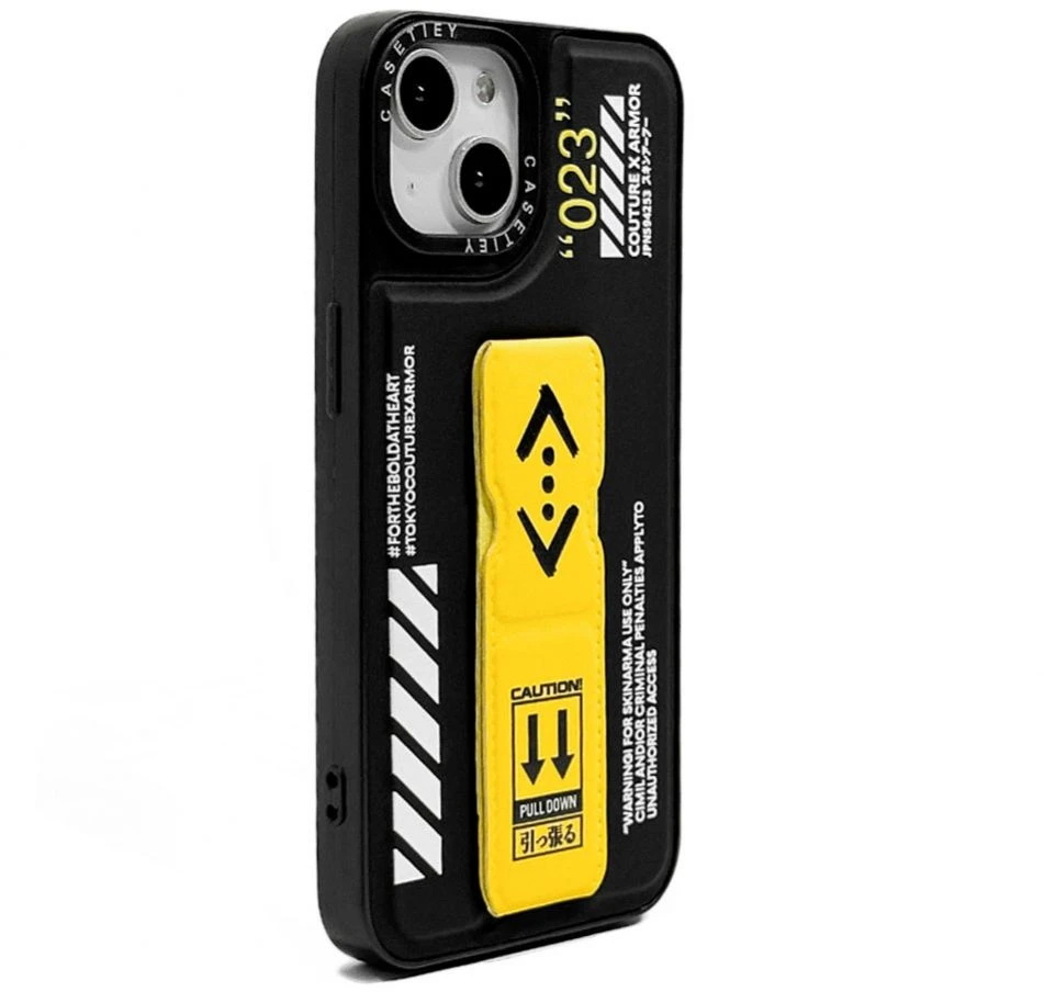 Dėklas iLike Tył etui Apple iPhone 15 Pro Max Skórzane etui su funkcija stojaka Juodas ILIAPP15PMFLS