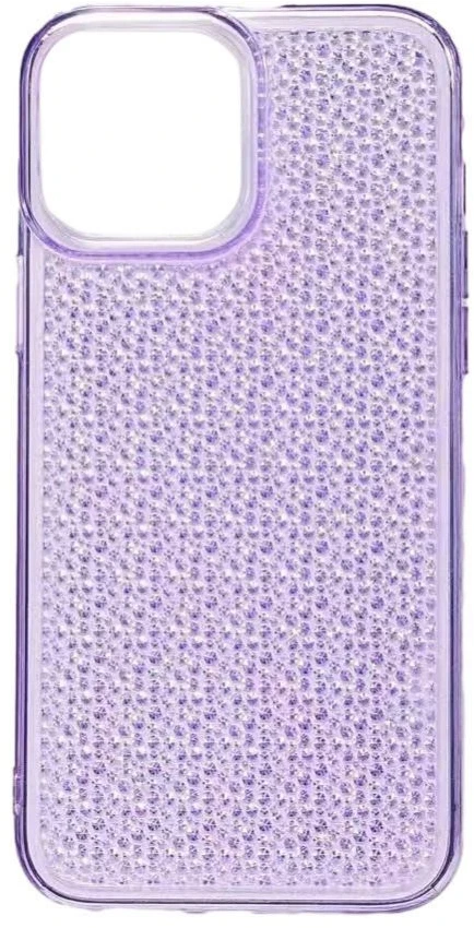 iLike Apple iPhone 14 silikoninis dėklas, blizgus, permatomas, violetinis