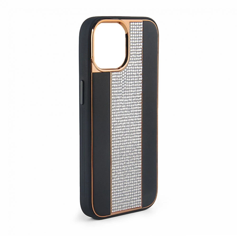 iLike Tylny pokrowiec Apple iPhone 15 Pro Max Diamonds and Odinis dėklas Juodas [modelis] ILIAPP15PMDLCB