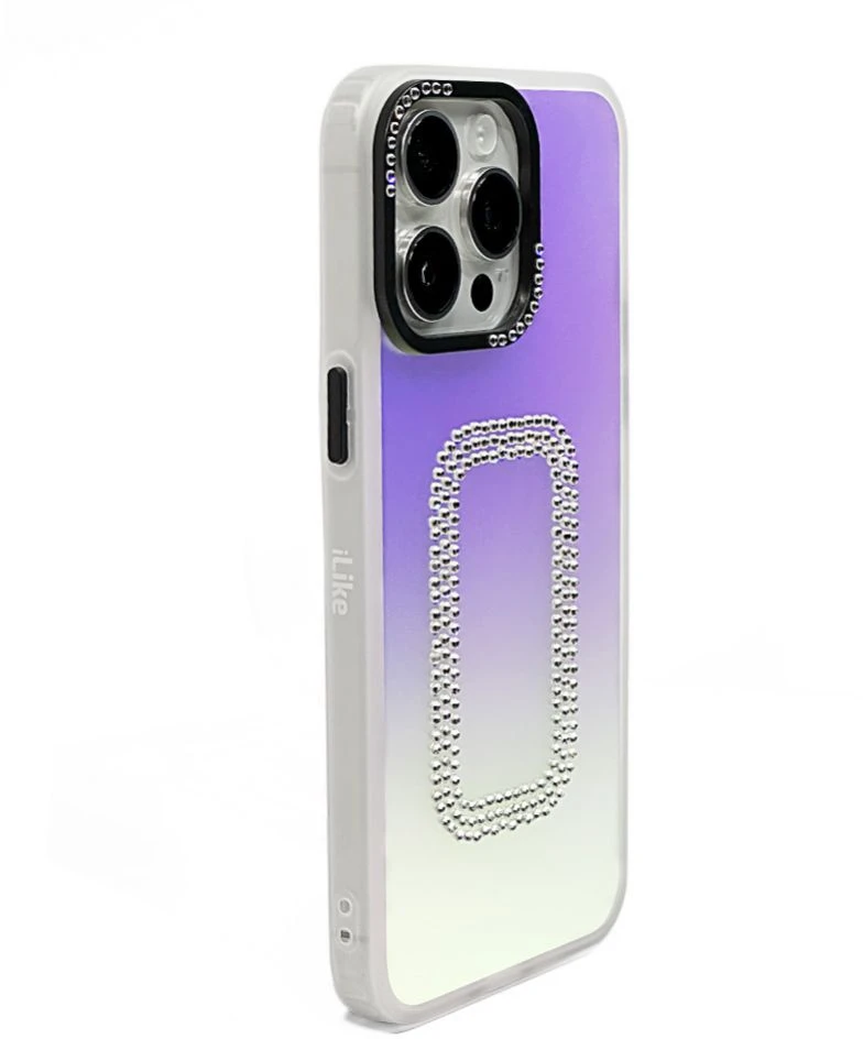 Dėklas „iLike“ galinis dangtelis Apple iPhone 15 Pro Max lazerinis apvalkalas, kvadratinis ILIAPP15PMLSS