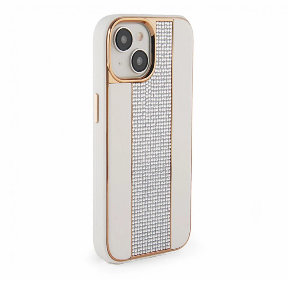 iLike Tylny pokrowiec Apple iPhone 15 Diamonds and Odinis dėklas Baltas ILIAPP15DLCW