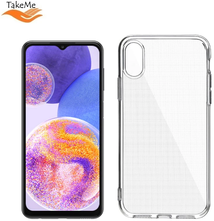 Pferd TakeMe Clear serijos skaidrus 2 mm plono galinio dangtelio dėklas Samsung Galaxy A23 4G (A235F) / A23 5G