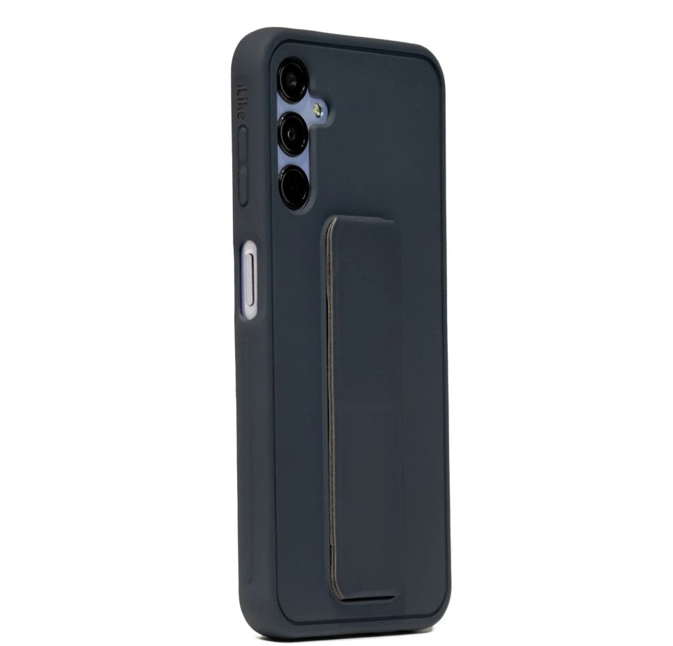 iLike Tylny pokrowiec Samsung Galaxy A14 5G Silikoninis dėklas with stand Mėlyna ILISAMA14SWSS