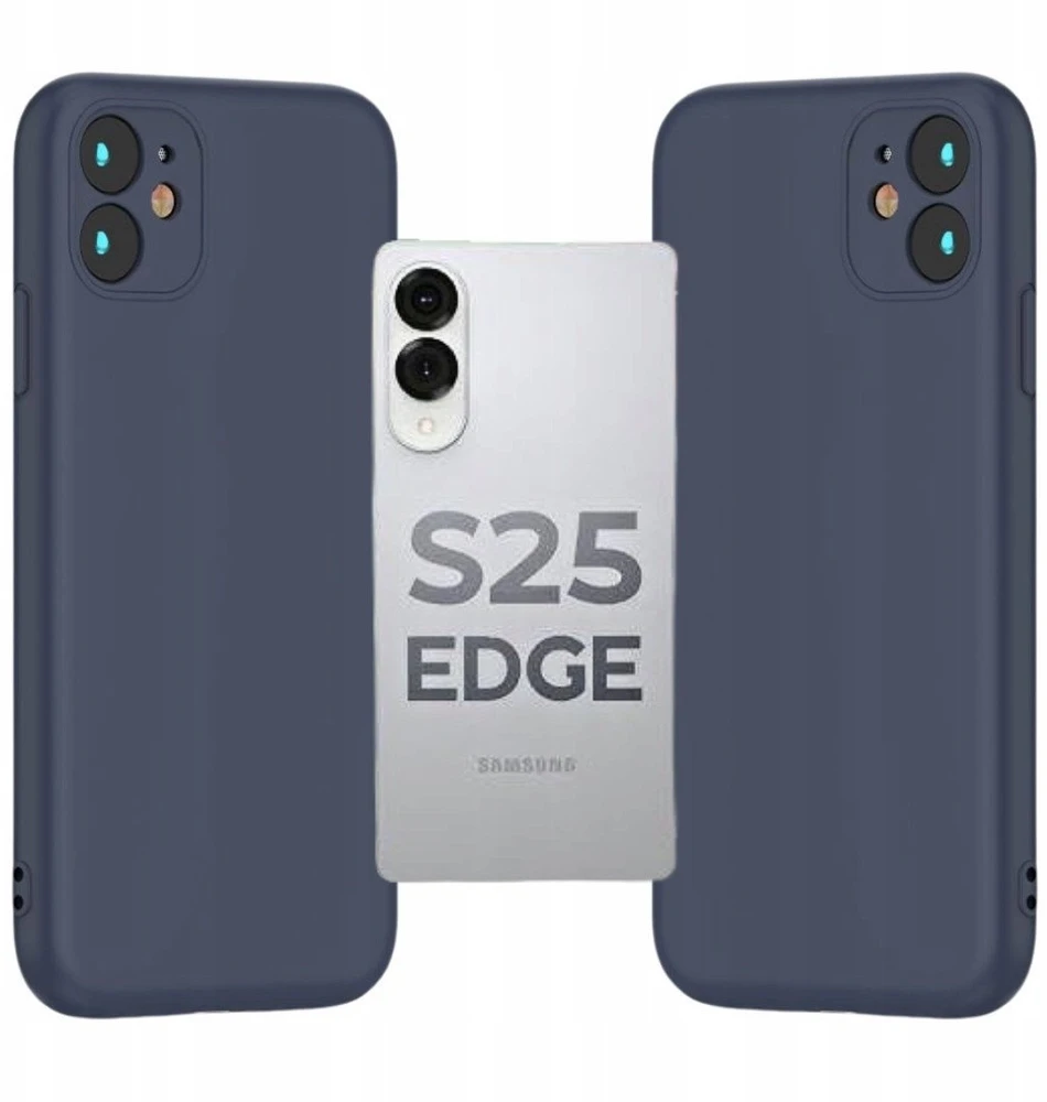 TFO Silikoninis dėklas Samsung Galaxy S25 Edge tamsiai mėlynas