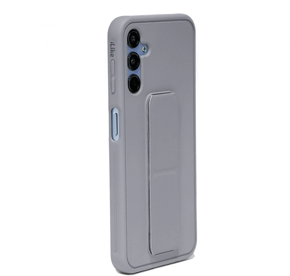 iLike Tylny pokrowiec Samsung Galaxy A14 5G Silikoninis dėklas with stand Violetinė ILISAMA14SWSPR