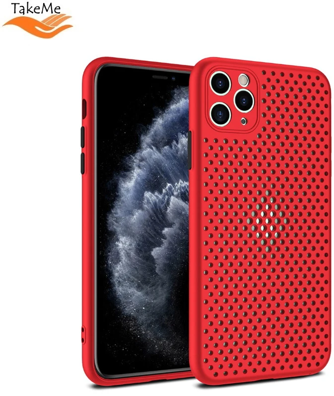 TakeMe "Breathing dotted" TPU dėklas skirtas Samsung Galaxy M31s (M317F), raudonas