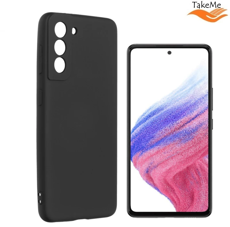 Pferd TakeMe Soft jausmas itin plonas matinis galinio dangtelio dėklas, skirtas Samsung Galaxy A53 5G (A536U) juodas