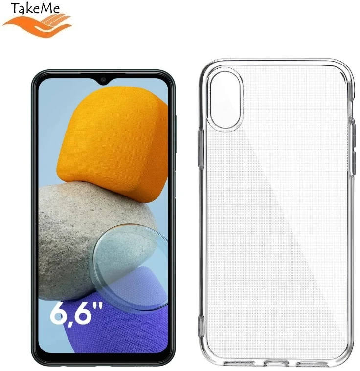 Pferd TakeMe Clear serijos skaidrus 2 mm plono galinio dangtelio dėklas Samsung Galaxy M23 5G (M236B) / A23 5G