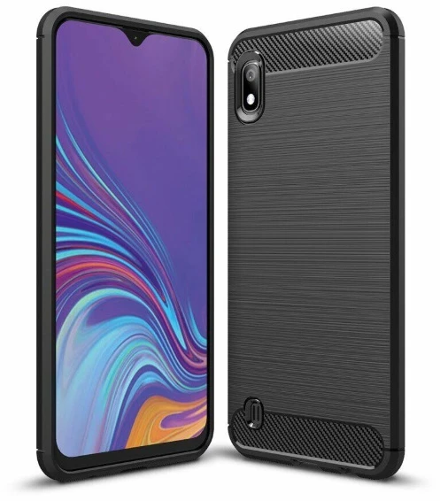 Pferd iLike galinis dangtelis Samsung Galaxy A10 silikoninis dėklas Juodas