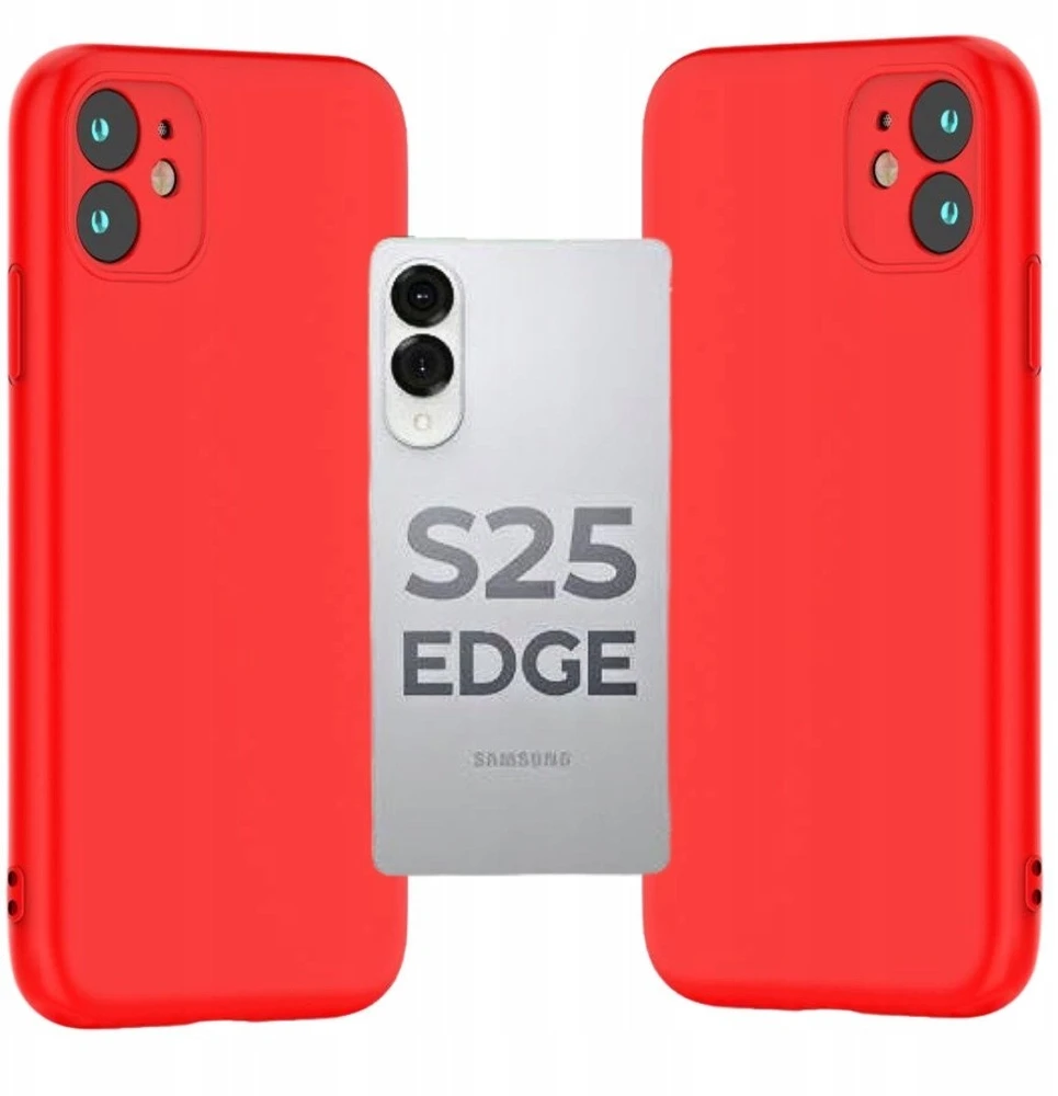 TFO Silikoninis dėklas Samsung Galaxy S25 Edge raudonas