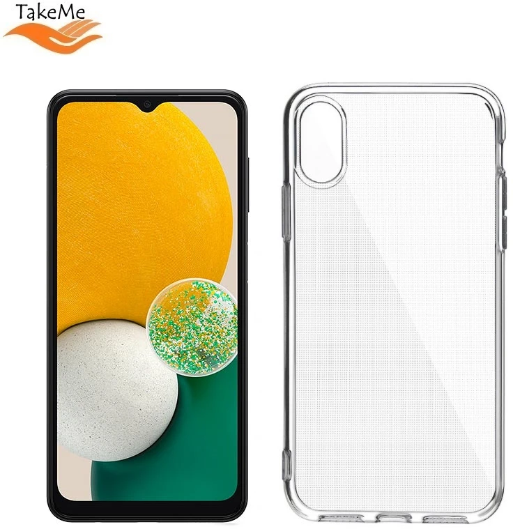 TakeMe ''Clear'' serijos skaidrus 2 mm plono galinio dangtelio dėklas, skirtas Samsung Galaxy A13 5G (A136U) / A04S