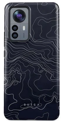 iLike Galinis dėklas Xiaomi 12/12X Burga Drifting Shores – Line Art tvirtas dėklas
