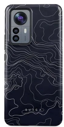 Dėklas iLike Tylny pokrowiec Xiaomi 12/12X Burga Drifting Shores - Line Art Tough Case [ ]