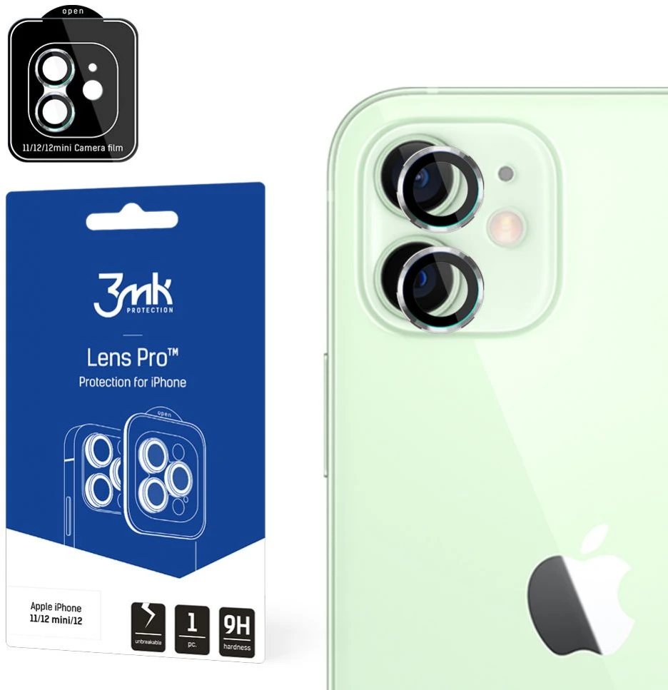 Apsauginis stikliukas kamerai 3mk Lens Pro Apple iPhone 13 Pro/13 Pro Max juodas