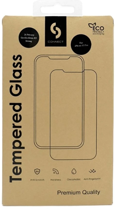 Evelatus Apsauginis stiklas Connect Apple iPhone 17 Air 0.33 Flat Clear Glass Japan Glue Anti-Static CONAPP17AFCG0.33