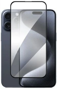 Evelatus iPhone 16 2.5D Pilna Seguma Stikls ar Antistatisku Pārklājumu Gaiši Melna Rāmja Ultra-Clear Gadījumos Draudzīga Aizsardzība