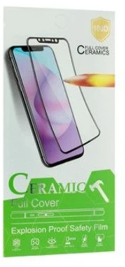 iLike Apple IPHONE 14 /13 / 13 PRO HARD CERAMIC TEMPERED GLASS Juodas