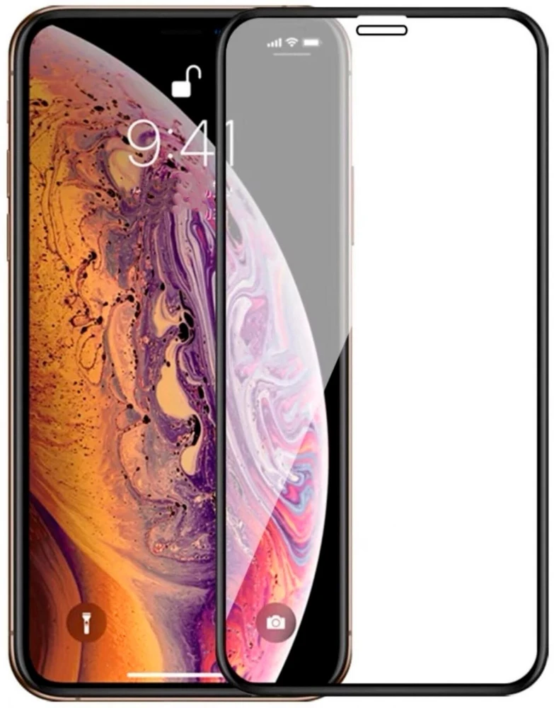 iLike Apple Apsauginis stiklas iPhone X/Xs/11 Pro 5.8 3D Juodas [kod produktu: IIPHXXS3DB]