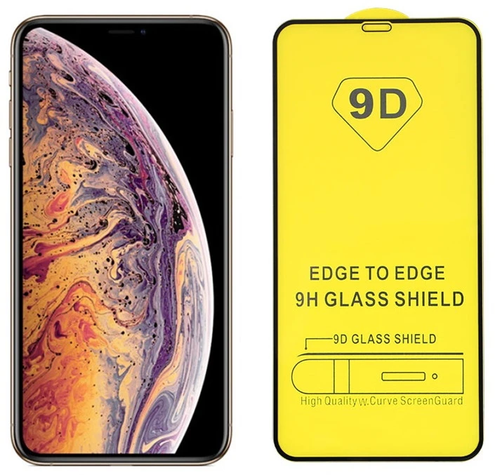 TakeMe 9D Hybrid Flexi visiškai paviršiaus apsaugantis stiklas, skirtas Apple iPhone 12 Pro Max juodam rėmeliui