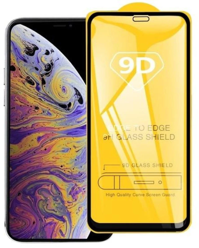 Pferd TakeMe 9D Hybrid Flexi visiškai paviršiaus apsaugantis stiklas, skirtas Apple iPhone XS Max / iPhone 11 Pro Max juodas rėmelis
