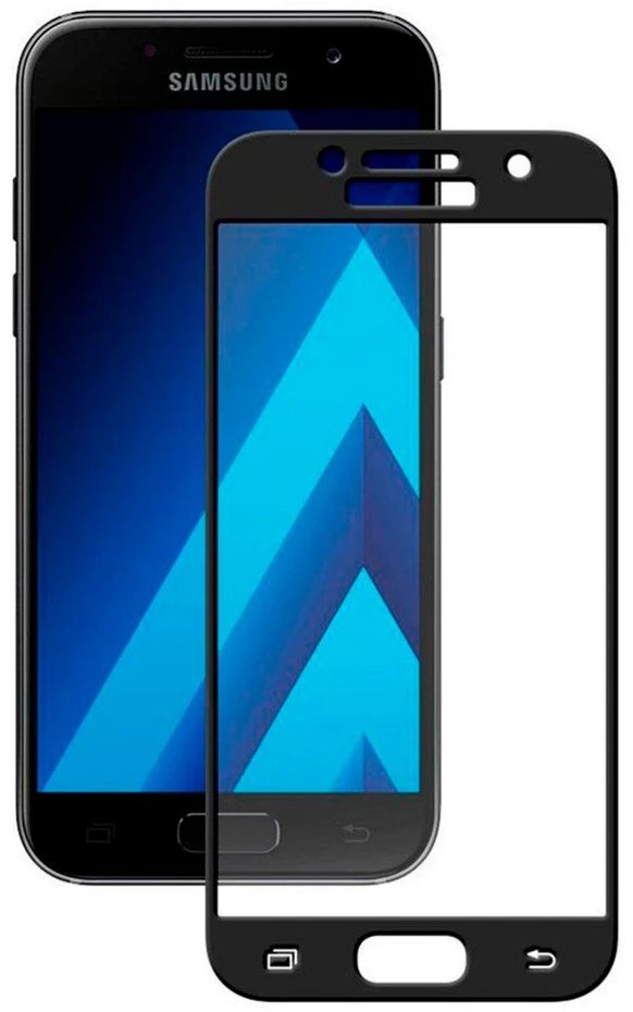 iLike Apsauginis stiklas Samsung A3 2017 A320 5D Tempered glass Juodas Samsung A3 20175DB