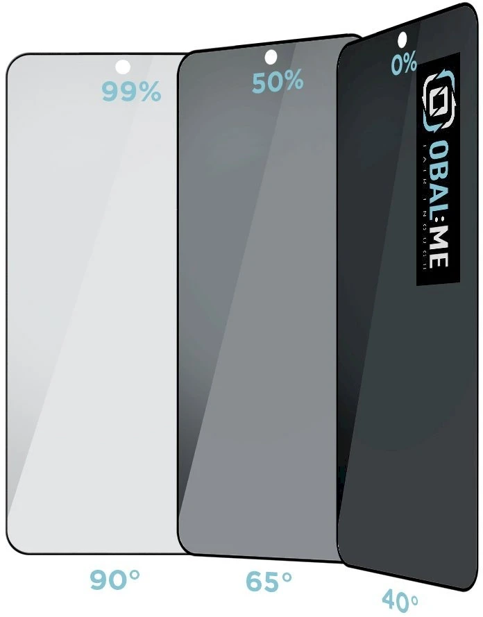 OBAL:ME Privacy 5D ekrano apsauga telefonui Samsung Galaxy S24 Juodas
