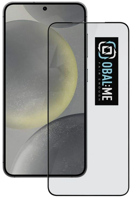 OBAL:ME 5D apsauginis stiklas telefonui Samsung Galaxy S24 Juodas