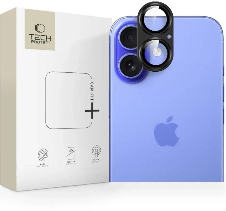 Tech-Protect Camfull Fit+ Camera Cover skirta Apple iPhone 17 – Juodas