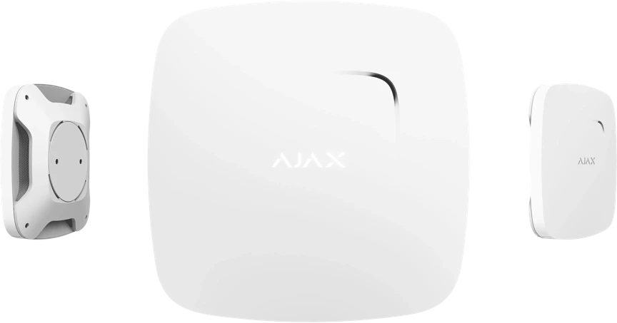 Ajax FireProtect Plus baltas (su CO) detektorius