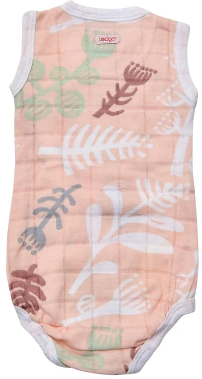 Cocoon išpardavimas! Lodger Romper Botanimal medvilninis berankovis body Plush 62 cm RF 073_62