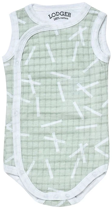 Cocoon išpardavimas! Lodger Romper Sprinkle berankovis medvilninis body Leaf 68 cm RF 070_68