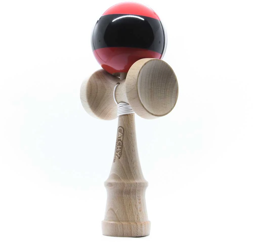 Yoyo Kendama žaislas, medinis/raudonas